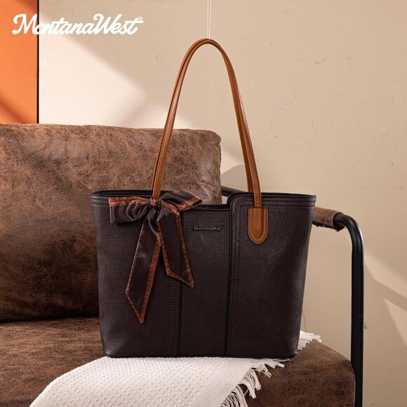 Stylish Dark Coffee Shoulder Bag – Spacious Vegan Leather for Every Occasion - Picture 6 of 6